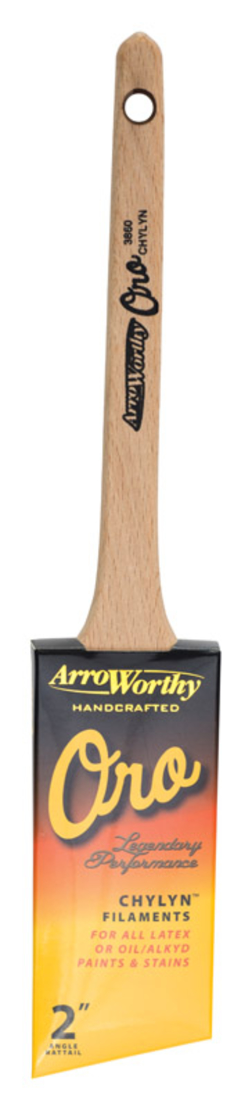 Arroworthy 1902220 Oro 2 in. Angle Chylyn Paint Brush