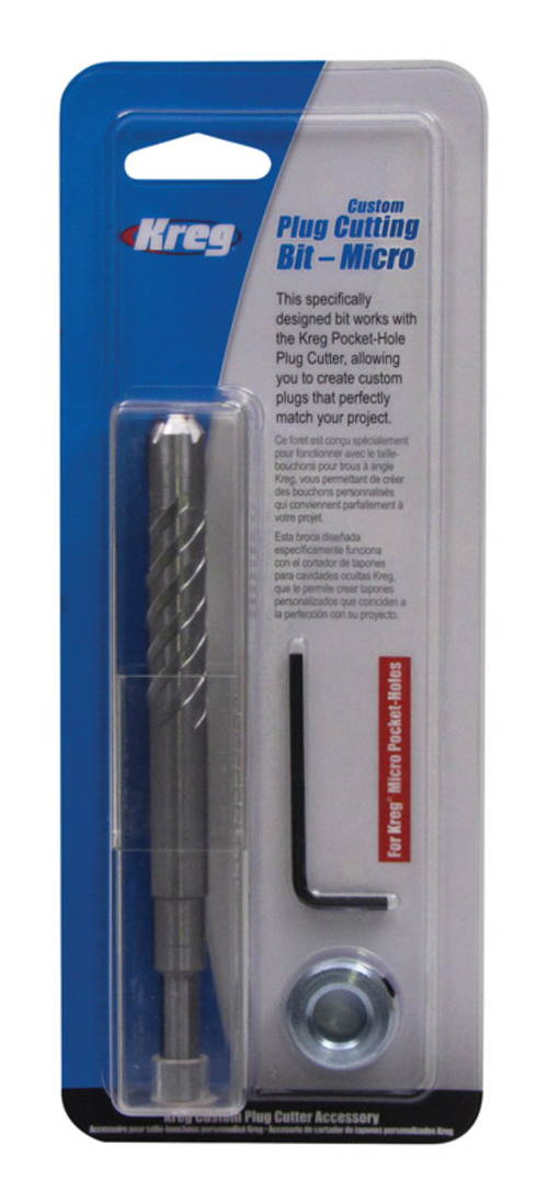 Kreg Tool 2801348 0.29 Dia. x 9.25 in. Metal Custom Plug Cutting Bit&#