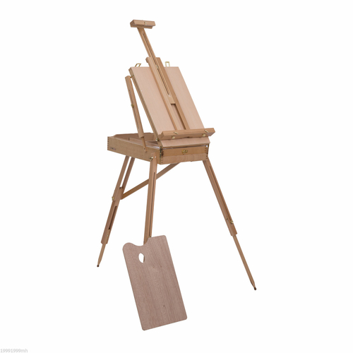 HOMCOM Folding Wood French Artists Easel Set Portable Art Painters