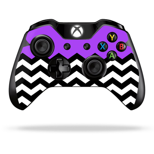 MightySkins MIXBONCO-Purple Chevron Skin Decal Wrap for Microsoft Xbox