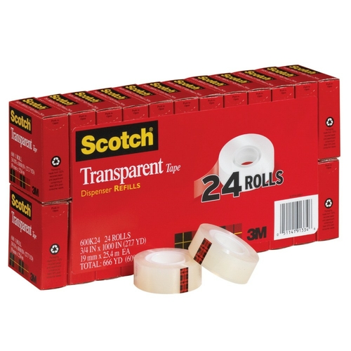 Scotch 600 Multi-Purpose Photo-Safe Self-Adhesive Tape With 1 In. Core
