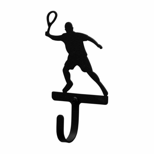 Wrought Iron Tennis Player Wall Hook Decorative Small