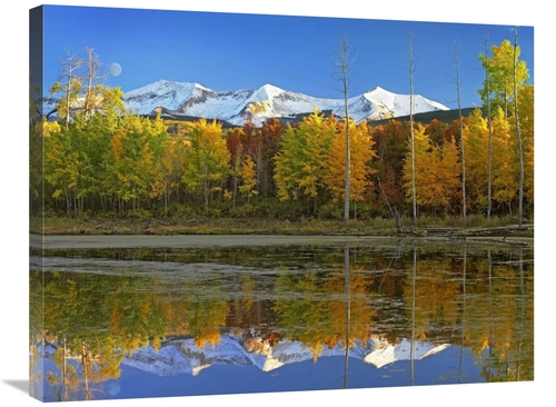 Global Gallery GCS-397075-2432-142 24 x 32 in. Full Moon Over East Bec