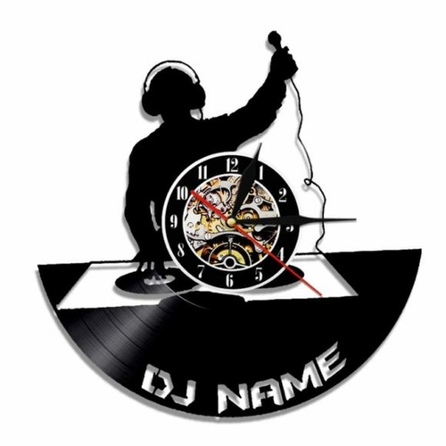 DJ CLUB DANCE DESIGN HANDMADE VINYL RECORD WALL CLOCK FAN GIFT