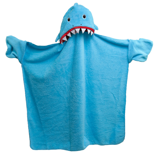 Plush Blue Shark Cafe Wearable Blanket
