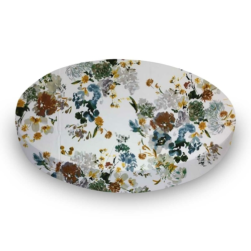 SheetWorld Fitted Oval Crib Sheet Fits Stokke Sleepi - 100% Cotton