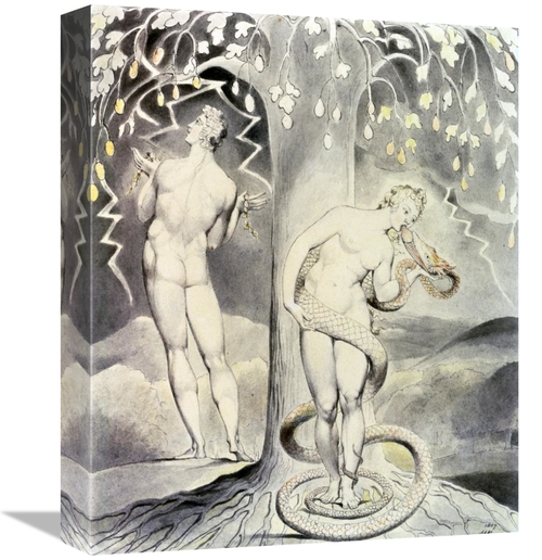 Global Gallery GCS-281728-16-142 16 in. The Temptation & Fall of Eve A