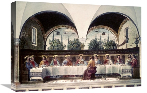 Global Gallery GCS-277685-22-142 22 in. Last Supper Art Print - Domeni
