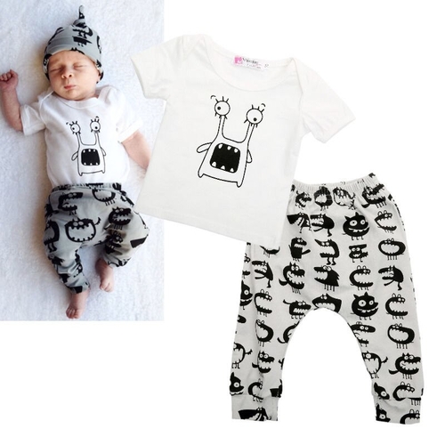 brand cartoon children clothing set plaid kids