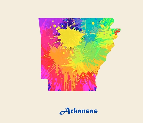 State Of Arkansas A 3 Inch Diameter Patches
