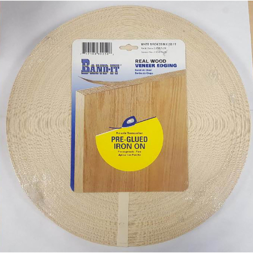 Band It 5992607 250 ft. x 0.87 x 0.03 in. Birch Real Wood Veneer Edgin