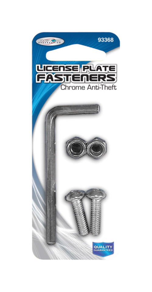 Custom Accessories 8020935 Chrome License Plate Fastener