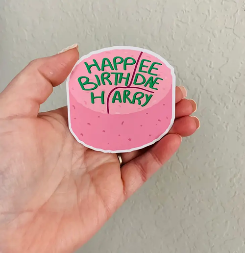 Birthday Cake- Harry Potter Sticker and Magnet