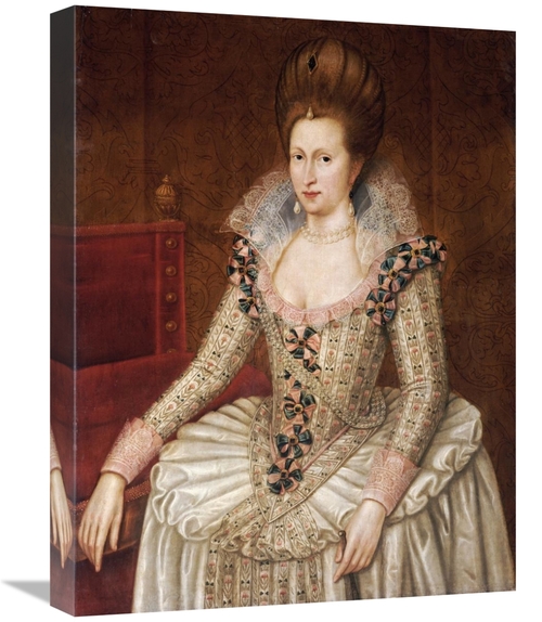 Global Gallery GCS-266164-22-142 22 in. Portrait of Queen Anne of Denm