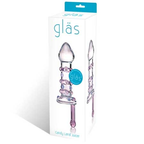 Glas 6.5 in. Candy Land Juicer Rotating Dildo