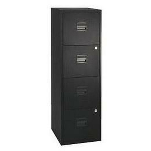 Chest of drawers Bisley Refillable storage binder Black Metal 125 x 40