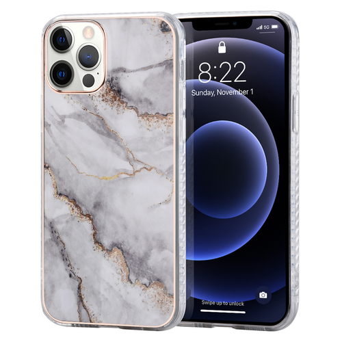Dream Wireless FTCIP1261-MARB-GMS Marble IMD Slim-Fit Protective TPU C