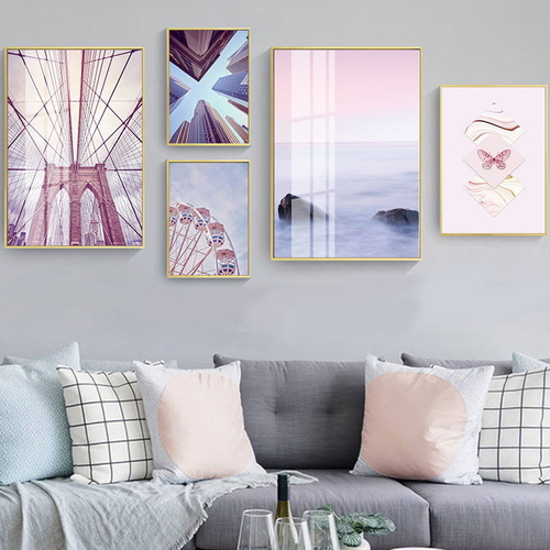 York Bridge Sky Landscape Wall Art