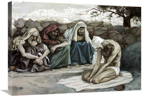 Global Gallery GCS-280375-30-142 30 in. Job & His Three Friends Art Pr