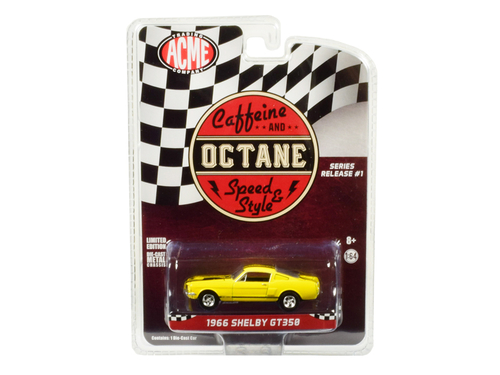 1966 Ford Mustang Shelby GT350 Yellow with Black Stripes \Caffeine and