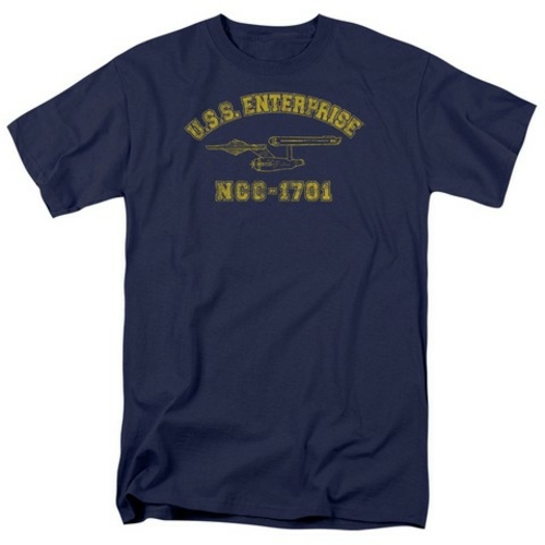 Trevco Star Trek-Enterprise Athletic - Short Sleeve Adult 18-1 Tee - N