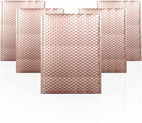 Rose Gold Bubble Mailer 9.5 x 13.5 Pack of 10 Padded Envelopes Rose