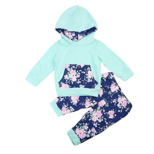 2pcs Toddler Kids Baby Girls Tops Hoodie T shirt+