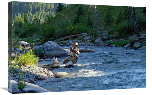 Global Gallery GCS-486408-30-142 30 in. Beaver Creek Casting Art Print