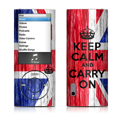 DecalGirl IPN5-KEEPCALMGRUNGE Apple iPod Nano 5G Skin - Keep Calm - Gr