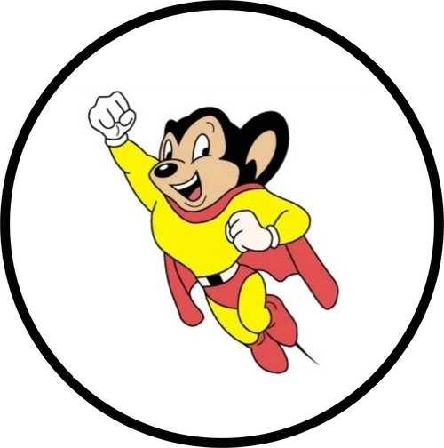 Mighty Mouse Rd Christmas Holiday Ornament