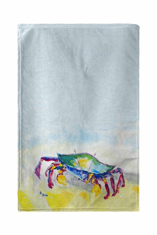 Betsy Drake KT896 16 x 25 in. Crawling Crab Kitchen Towel