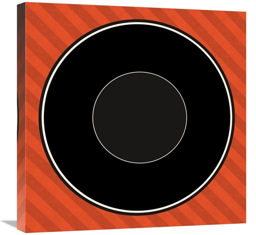 Global Gallery GCS-467119-2424-142 24 x 24 in. Mealtime - Red Stripes 