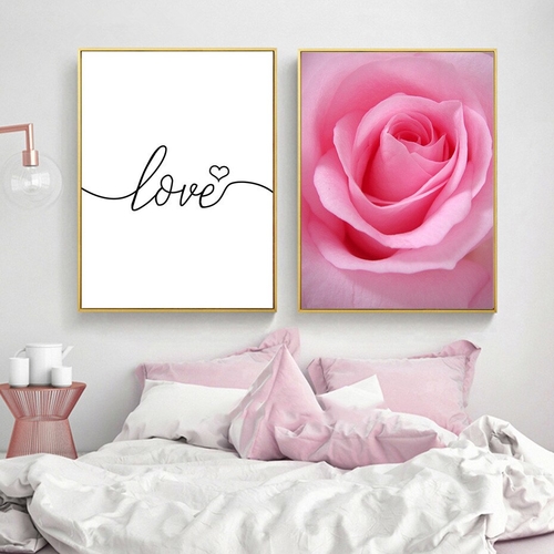 Minimalism Letter Love Quote Wall Art