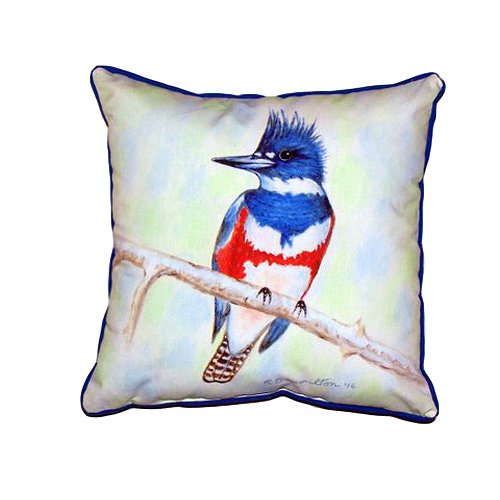 Betsy Drake HJ363 Kingfisher Large Indoor & Outdoor Pillow
