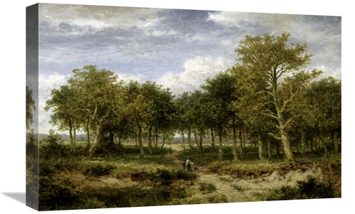 Global Gallery GCS-278212-22-142 22 in. Wooded Landscape Near Surrey A