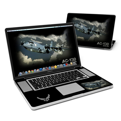 DecalGirl MBP17-USAF-AC130 Apple MacBook Pro 17 in. Skin - AC-130