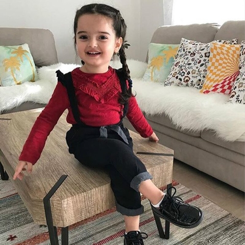 1 6T Little Girls Stylish Formal Clothes Set