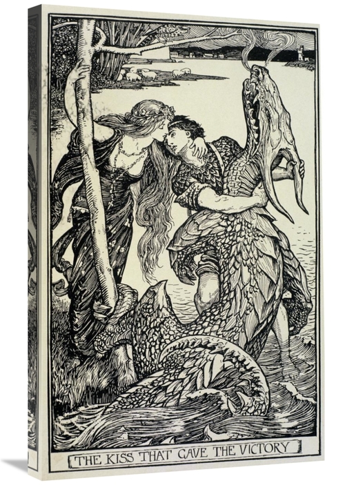 Global Gallery GCS-277563-30-142 30 in. The Kiss That Gave the Victory