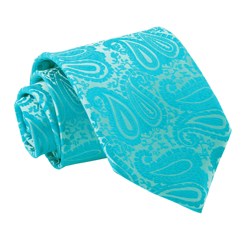 Paisley Classic Tie - Turquoise