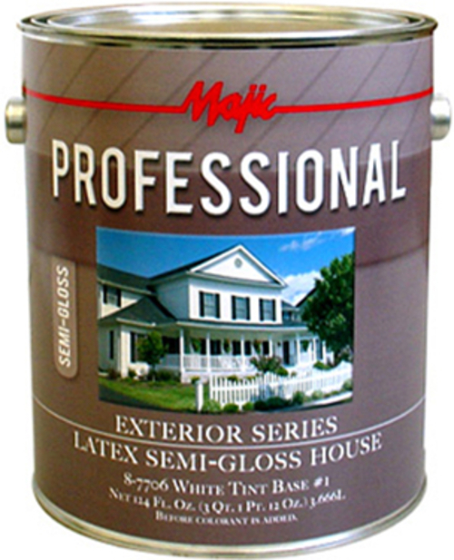 Yenkin-Majestic 8-7707-1 1 gal Exterior Latex Flat House Paint, Mi