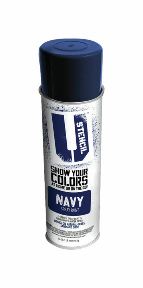 U-Stencil 1681758 17 oz Navy Matte Spray Paint, Pack of 6