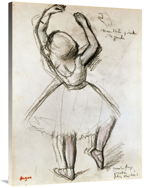 Global Gallery GCS-266190-40-142 40 in. Backview of a Dancer Art Print