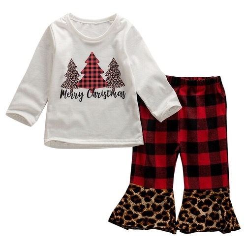 Christmas Toddler Baby Girls Outfits Sets 2020
