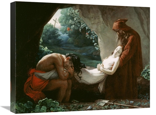 20 x 24 in. Burial of Atala Art Print - After Anne-Louis Girodet De Ro