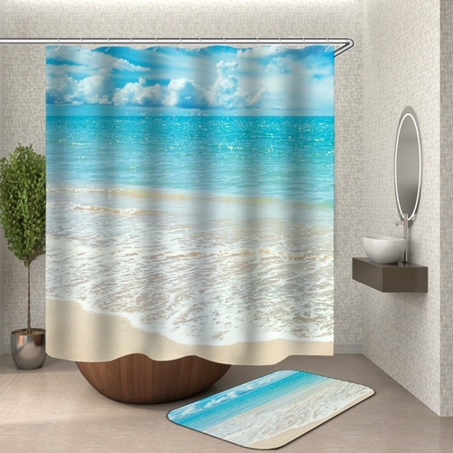 Quiet Beach Shower Curtain