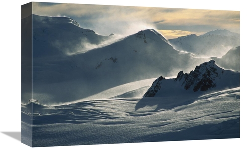 Global Gallery GCS-453401-1218-142 12 x 18 in. Windblown Snow At Dawn 