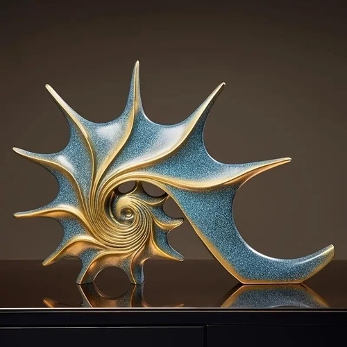 Animal Sculpture Conch Statue Home Office Jewelry Desktop Decoration