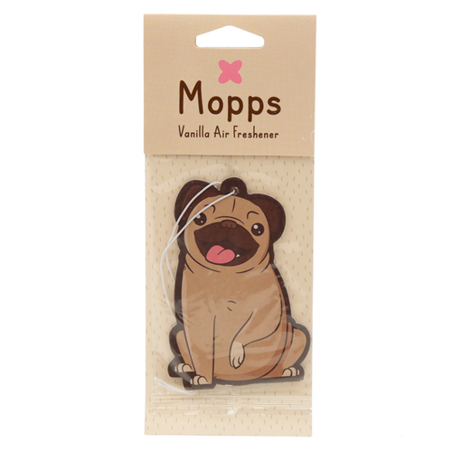 Mopps Pug Scented Vanilla Air Freshener