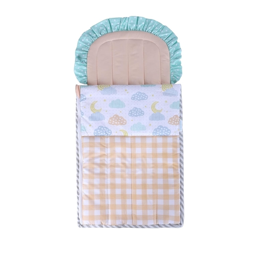 Newborn Cotton Quilted Nest Bag/ Orange