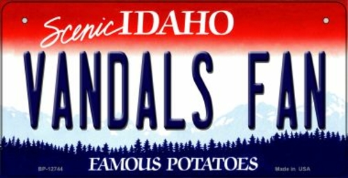 Smart Blonde BP-12744 3 x 6 in. Vandals Fan Novelty Metal Bicycle Plat